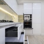 white modular kitchen cabinet
