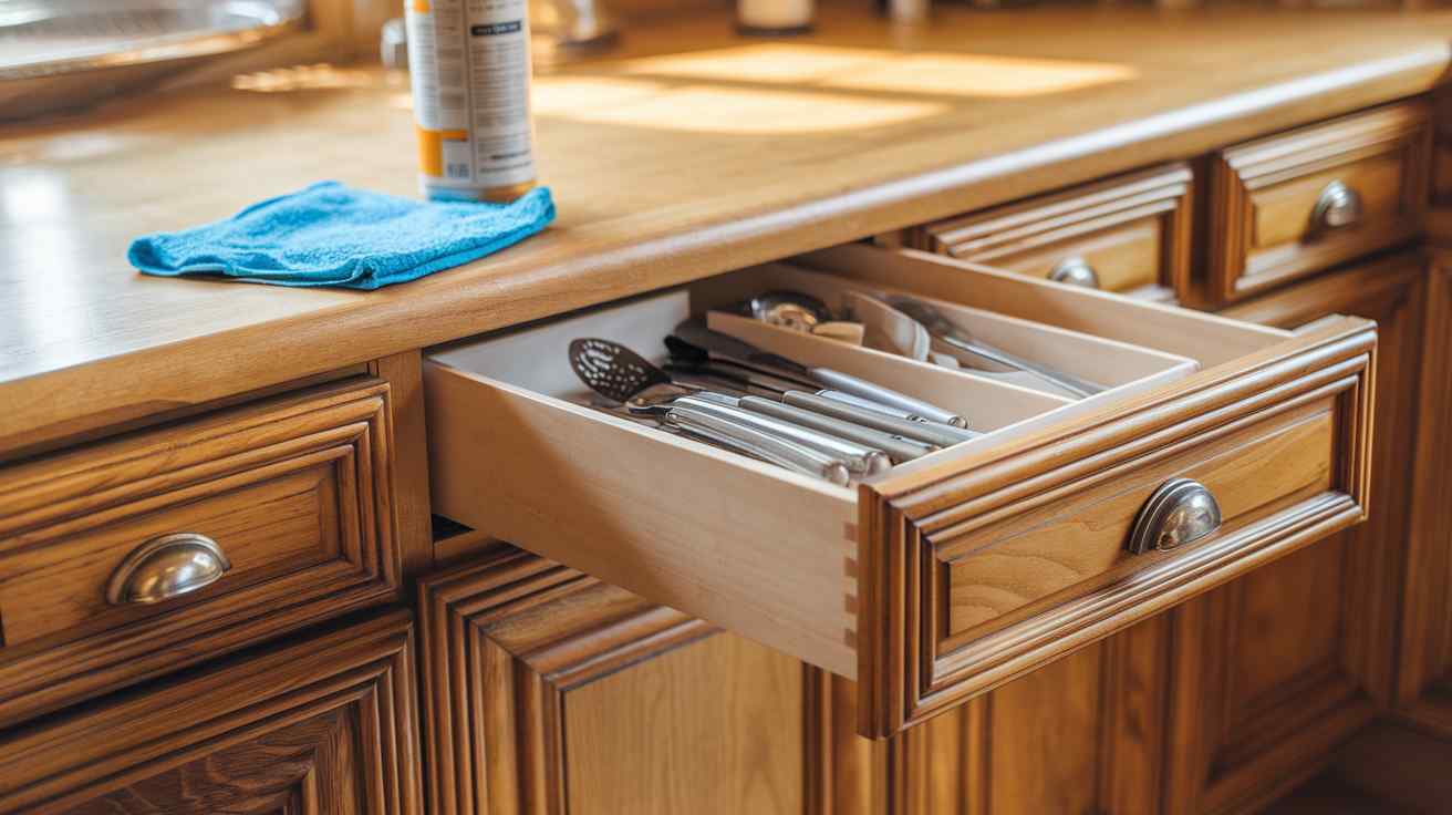 Kitchen cleaning tips that actually work: from countertops to floors 5 Cabinet and drawer revival