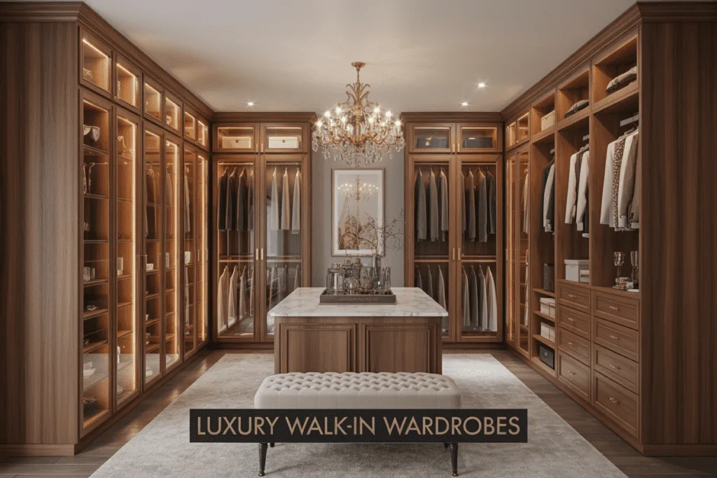 Walk-in wardrobes that define luxury living